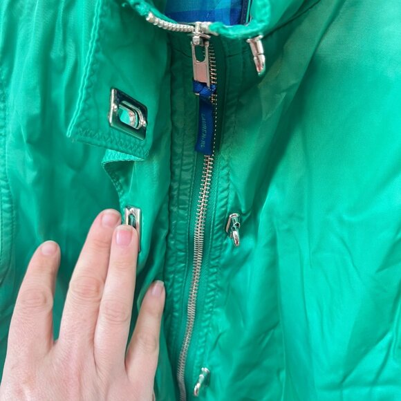 Lauren RL67 Green Nylon Vest W/ Plaid Cotton Lining Marine & Sailing Team Size M - Picture 6 of 9